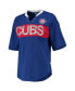 Фото #3 товара Women's Royal and Red Chicago Cubs Lead Off Notch Neck T-shirt