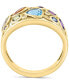 ფოტო #3 პროდუქტის EFFY® Multi-Gemstone (1-5/8 ct. t.w.) & Diamond Openwork Statement Ring in 14k Gold