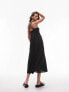 Topshop beaded strap chuck on maxi dress in black