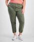 ფოტო #1 პროდუქტის Trendy Plus Size Elastic-Hem Pants, Created for Macy's