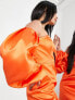 Фото #4 товара ASOS EDITION extreme blouson sleeve mini dress in satin in orange