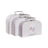Набор декоративных ящичков DKD Home Decor 28 x 9,5 x 20 cm Розовый Металл Разноцветный Картон