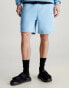 Calvin Klein Jeans Monogram Fleece Jogger Shorts in Dusk Blue