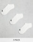 Фото #1 товара adidas Training 3 pack trainer socks in white