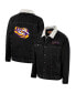 Фото #1 товара Men's x Wrangler Charcoal LSU Tigers Western Button-Up Denim Jacket