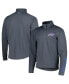 Фото #3 товара Men's Charcoal Buffalo Bills Quarter-Zip Sweatshirt