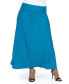 Plus Size Foldover Maxi Skirt With Pockets