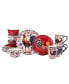 Фото #1 товара Morning Rooster 16Pc Dinnerware Set, Service for 4
