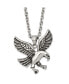 Фото #2 товара Chisel antiqued Eagle Pendant 25.5 inch Cable Necklace