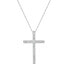 ფოტო #2 პროდუქტის 241 WEAR IT BOTH WAYS Diamond Cross Pendant Necklace (1/2 ct. t.w.) in 14k White