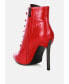 Фото #3 товара Women's escala croc lace-up stiletto boots