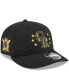 ფოტო #1 პროდუქტის Men's Black Colorado Rockies 2024 Armed Forces Day Low Profile 9FIFTY Snapback Hat