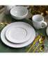 Cara 16 Piece Round Porcelain Dinnerware Set in White 16 Piece - фото #3