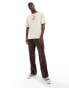 Pull&bear desert printed t-shirt in beige