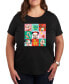 Air Waves Trendy Plus Size Disney 100 Holiday Graphic T-shirt