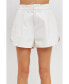ფოტო #1 პროდუქტის Women's High-Waisted Faux Leather Shorts
