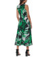 Фото #3 товара Plus Size Sleeveless Printed Midi Dress