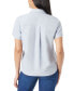 ფოტო #2 პროდუქტის Women's Linen-Blend Button-Up Camp Shirt
