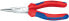 Фото #2 товара Тонкогубцы Knipex 25 05 140 из хром-ванадиевой стали, пластик, синий/красный 14 см 111 г