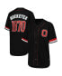 Фото #1 товара Women's Black Ohio State Buckeyes Button-Up Baseball Shirt
