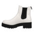 Dirty Laundry Maps Round Toe Chelsea Womens White Casual Boots GMOD14XDF-100 7.5 - фото #3