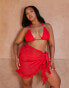 Фото #1 товара Moda Minx Curve X Bernadette Afia ruffle sarong in red