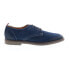 Фото #1 товара Bruno Magli Sal BM2SALN1 Mens Blue Suede Oxfords & Lace Ups Casual Shoes