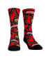 ფოტო #1 პროდუქტის Men's and Women's Socks Louisville Cardinals Allover Logo and Paint Crew Socks