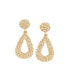 Women's White Corroded Drop Earrings