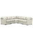 Фото #2 товара Radley 113" 5-Pc. Leather Wedge L Shape Modular Sectional, Created for Macy's