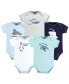 ფოტო #1 პროდუქტის Baby Boys Organic Cotton Bodysuits, Endangered Sea Animals