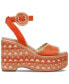 Фото #2 товара Women's Amber Two-Piece Sculpted Platform Wedge Sandals