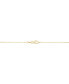 Фото #3 товара Italian Gold lattice Teardrop 18" Lariat Necklace in 10k Gold