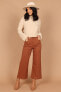 Фото #2 товара Women's Georgette High Waisted Straight Leg Pants