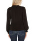 Фото #4 товара Black Label Women’s Split-Sleeve Chain-Neck Keyhole Top