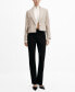 Фото #1 товара Women's Button Detail Cropped Blazer