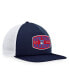 Men's Navy, White New York Rangers Foam Front Patch Trucker Snapback Hat