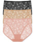 Фото #1 товара Women's Bliss Allure 3-Pk. Lace French Cut Underwear 776303MP