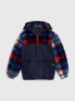 Фото #1 товара Kids' Sherpa Plaid Hooded Jacket