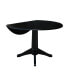 International Concept 42" Round Dual Drop Leaf Pedestal Table