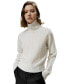 Фото #1 товара Women's Classic Cable Knit Turtleneck Sweater