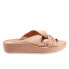 Фото #1 товара Softwalk Emmie S2221-146 Womens Beige Leather Slip On Strap Sandals Shoes 9.5