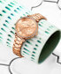 Фото #4 товара Часы и аксессуары Stuhrling женские часы на золотистом браслете с многофункциональными показателями 40 мм