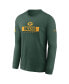 ფოტო #3 პროდუქტის Men's Bay Packers Sideline Performance Long Sleeve T-Shirt