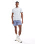 Polo Ralph Lauren icon logo stripe t-shirt in white/light blue