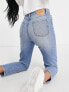 Фото #3 товара Stradivarius Tall mom fit vintage jean in medium blue