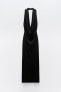 Draped halter dress