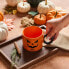 Фото #3 товара Кружка для горячих напитков Karaca Halloween Kürbis Gesicht Keramik, Orange Schwarz - 10 см, для декорации и напитков