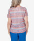 Фото #2 товара Petite Neptune Beach Textured Stripe Side Ruched Top