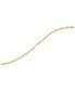 ფოტო #3 პროდუქტის Paperclip Link Chain Ankle Bracelet in 10k Gold, Created for Macy's